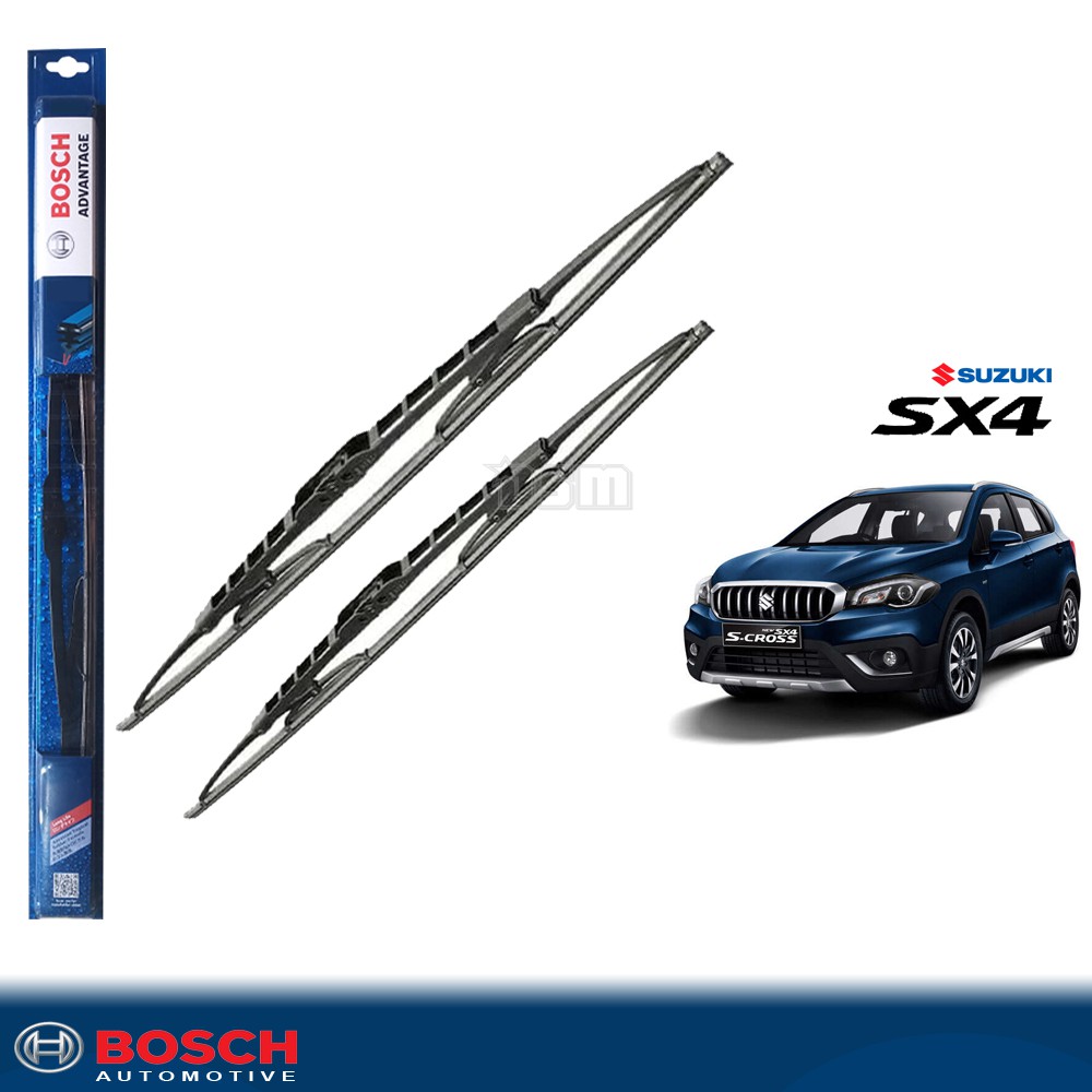 Bosch Advantage / Karet Wiper Mobil Suzuki SX4 X Over S Cross (Sepasang) / Wiper SX4