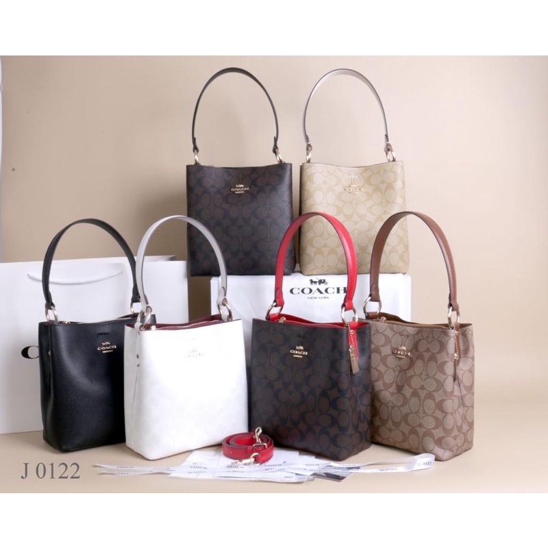TAS WANITA BRANDED IMPORT COACH BUCKET BAG MIRROR 0122