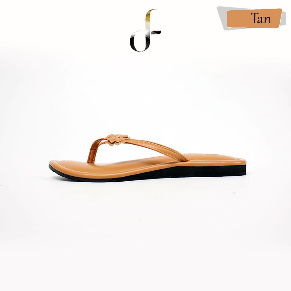 FARADELA Sandal Jepit Wanita F07-01.1-Tan