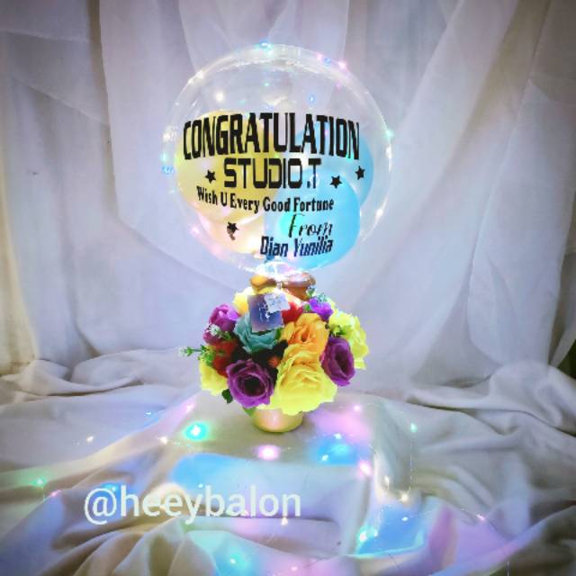 Balon Buket/Balon Box/Balon Graduation/Balon Snack/Balon ultah/Balon Wisuda/Buket Wisuda/Buket Bunga