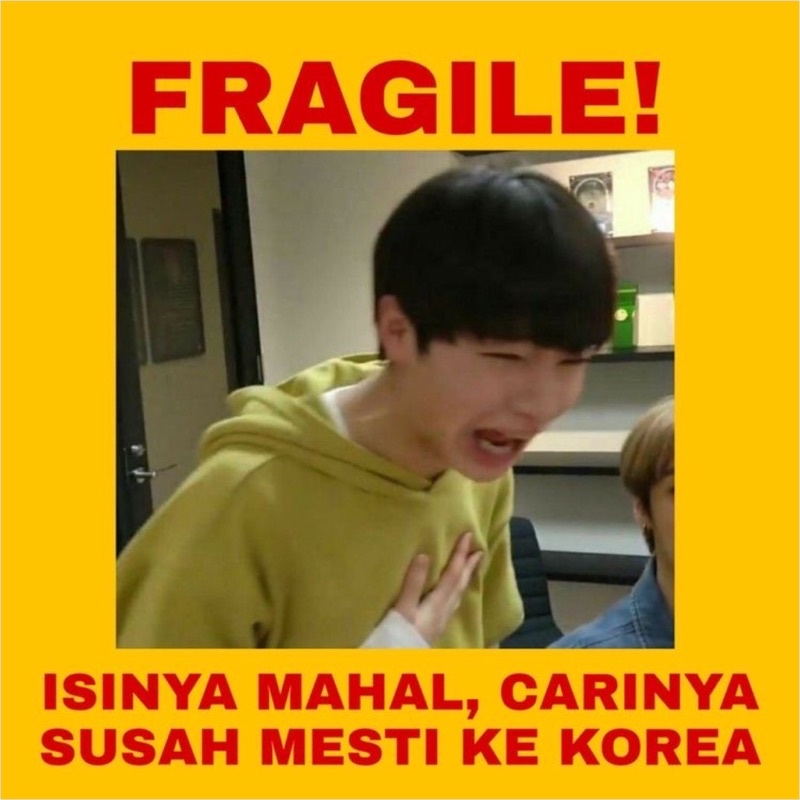 PART 2 STIKER FRAGILE KPOP LUCU KOREA STIKER JANGAN DIBANTING-F