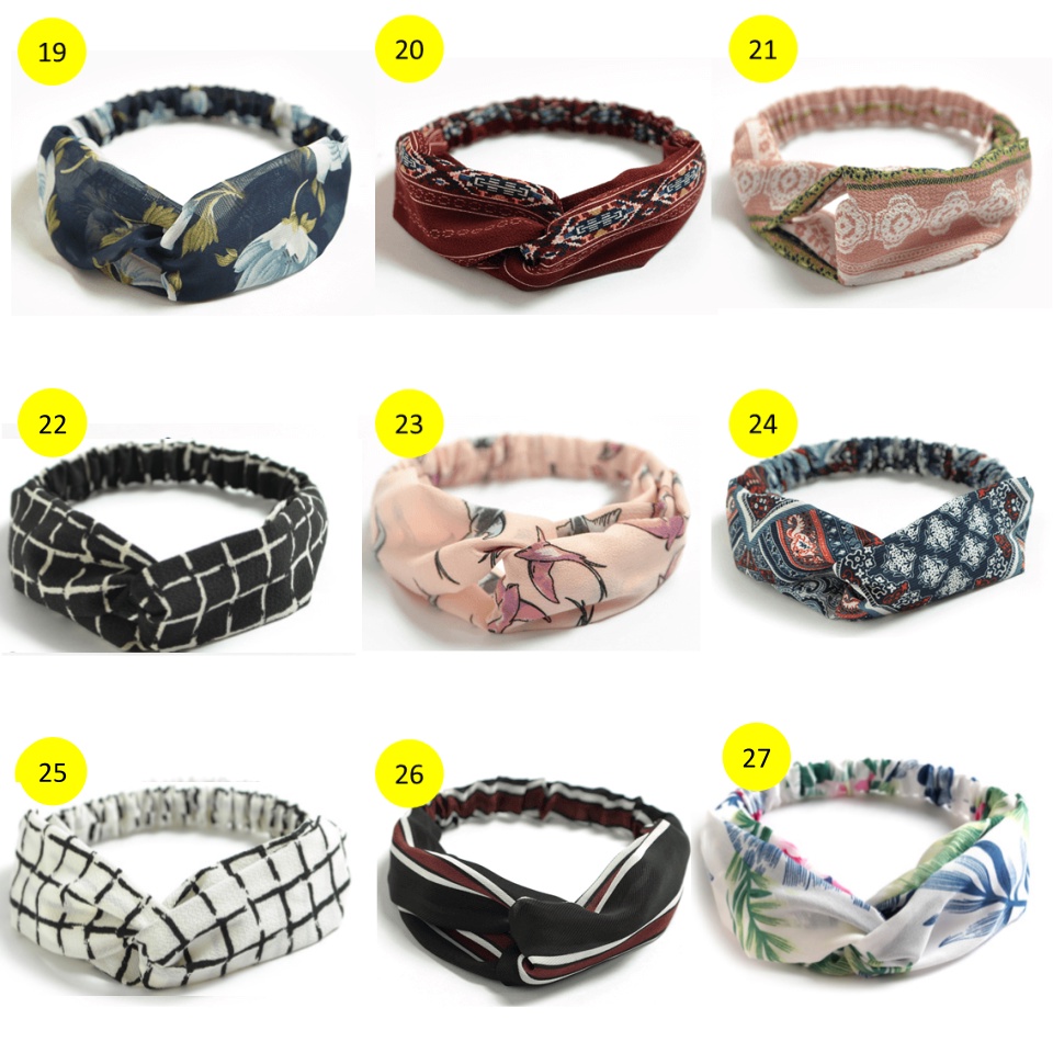 Bandana Korea Bando Bandana Wanita Murah Motif Terlengkap