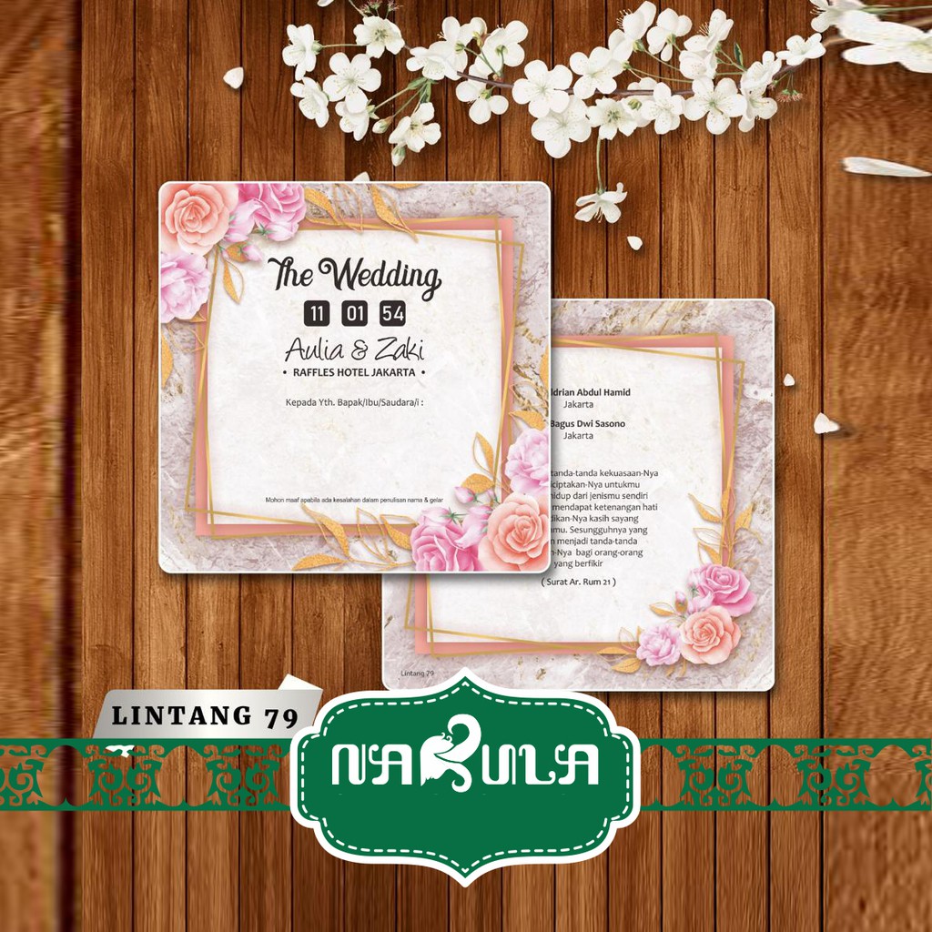 Undangan Blangko TERBARU Seri Lintang 79