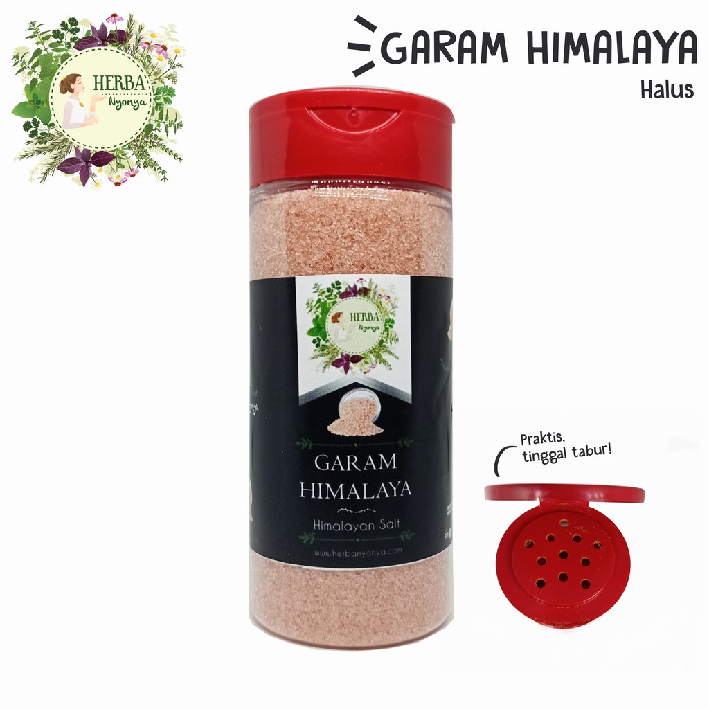 

GARAM HIMALAYA PINK HALUS TABUR PURE HIMALAYAN SALT REMPAH HERBANYONYA