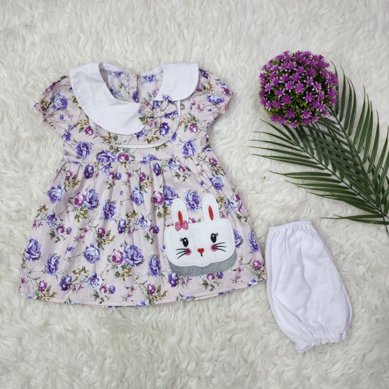 Baju bayi perempuan set dress baby girl