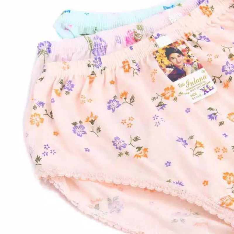 ASLI CD intana febry febri celana dalam wanita remaja ABG murah sablon bordir jumbo S M L XL 3L 4L k