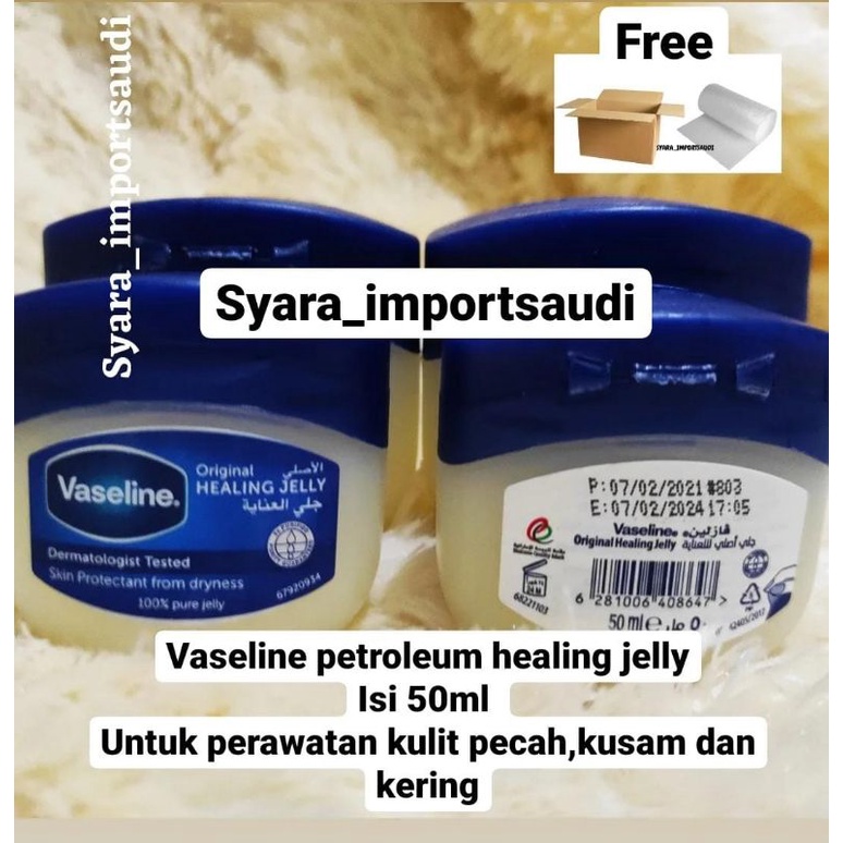 [jaminan ori Arab Saudi] Vaseline arab petroleum healing jelly ori Arab Saudi 100% pure jelly 50 ml dan 100ml