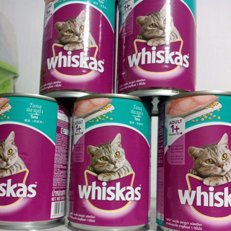 WHISKAS TUNA KALENG 400gram/whiskas can wet food/makanan kucing