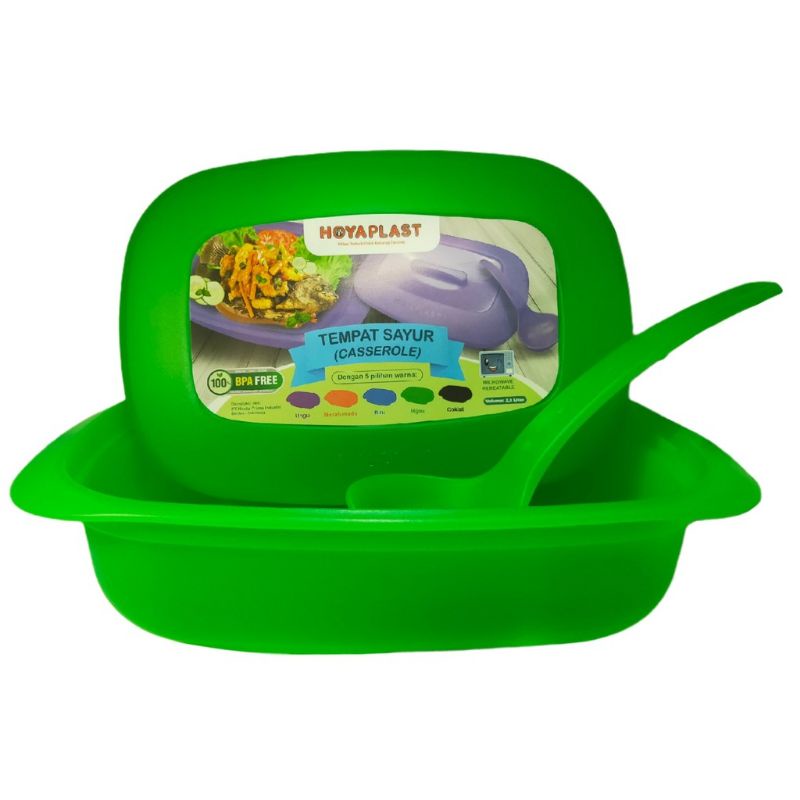 Tempat sayur/tempat prasmanan casserole hoyaplast