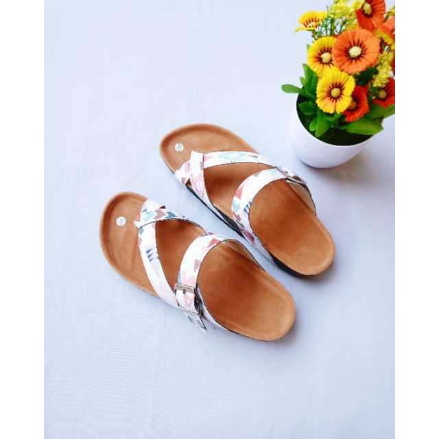 SB//Sandal Birken wanita Jempol Motif