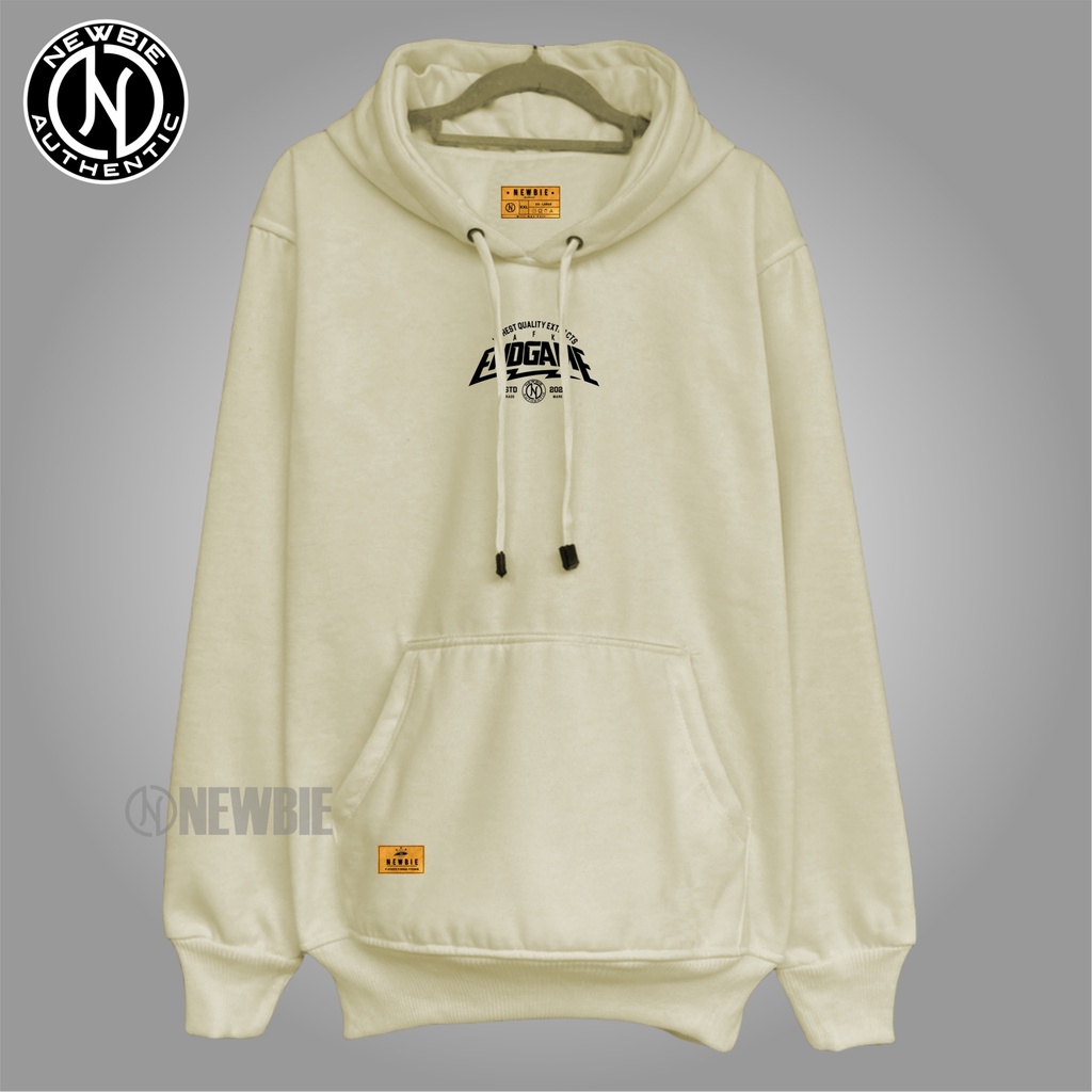 Sweater Hoodie Switer Hudie Pria Distro Original NEWBIE AUTHENTIC Hoodie Pria Terbaru 2022 Brand Bandung Switer Hoodie Unisex Big Size M L XL XXL Sweater Jumbo Style Jepang Warna Cream