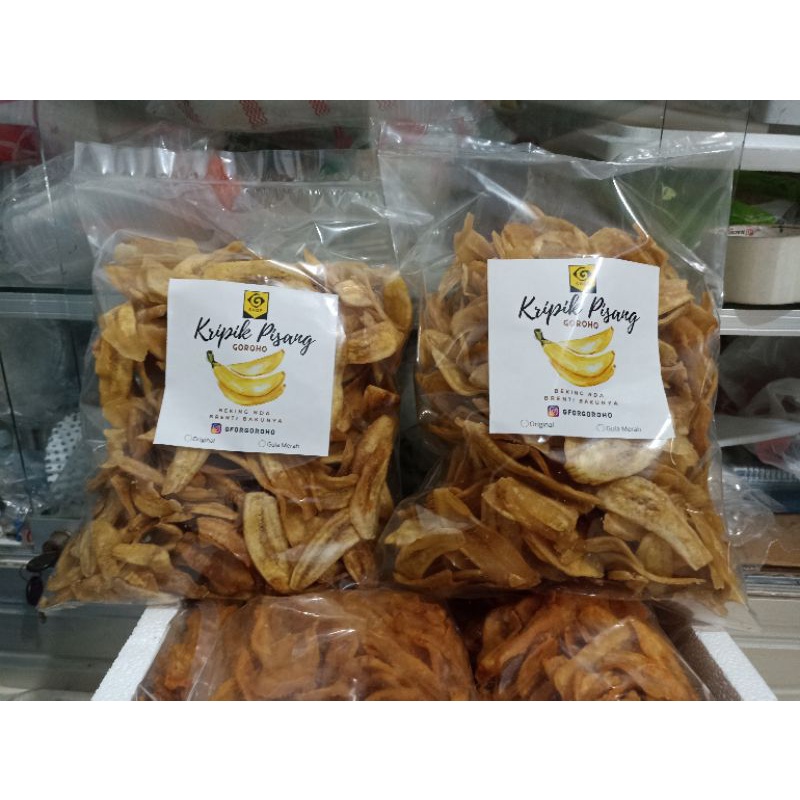 

Kripik Pisang Goroho Manado 600gram Puas Makan