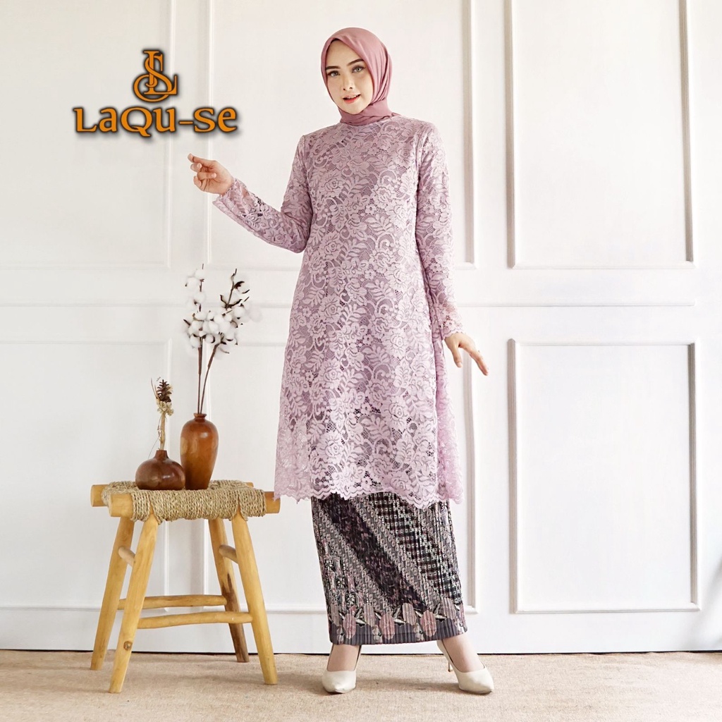 Stelan Kebaya Tunik Brokat Kebaya Wisuda Set Kebaya Tunik Kebaya Kondangan Tunik Brokat Terbaru By Laquse Kebaya