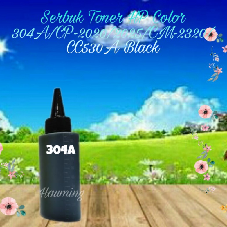 Serbuk Toner HP 304A CP2020 CP2025 CP2025dn CP2025n CP2025x CM2320 CC530A Black 1x Isi