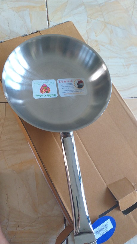Bima Chefs Bp1901524 Frypan Stainless 3 Ply 24cm Wajan Frypan Stainless 304