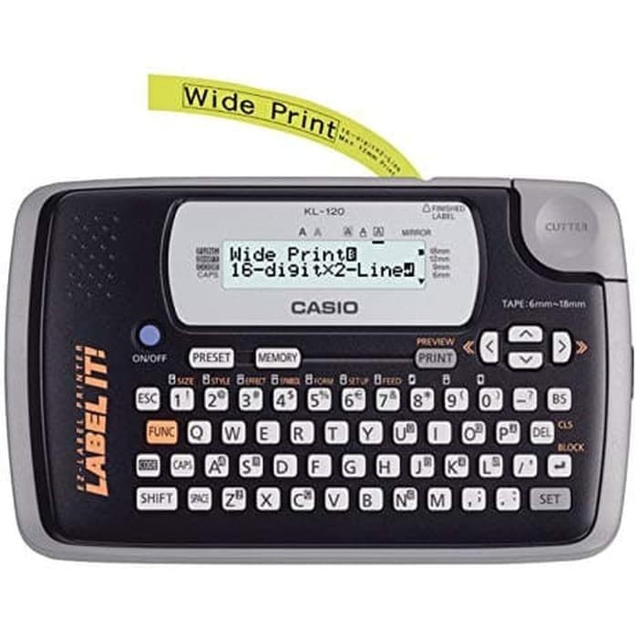 

CASIO KL-120 / LABEL PRINTER / EZ LABEL IT MAKER KL120 promo