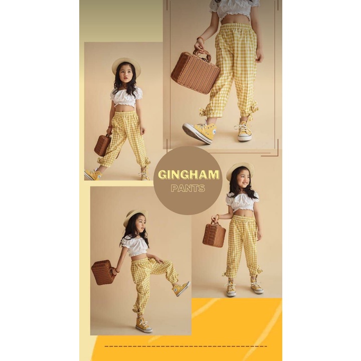Celana kotak-kotak anak perempuan/Gingham Pants