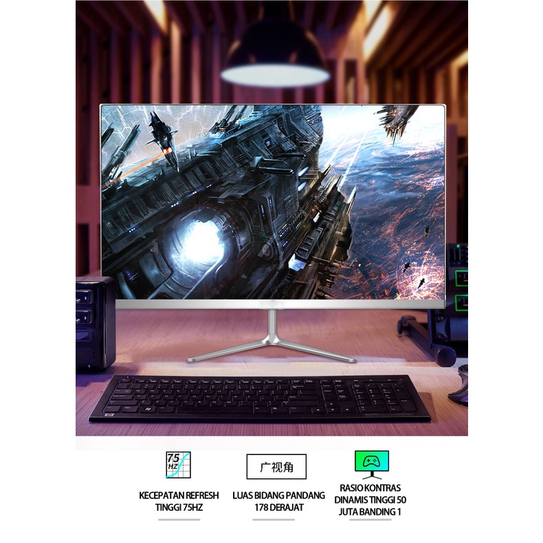 Komputer Monitor Led 17 Inci/19 Inci/22 Inci 24 Inci/27 Inci /32 InciLayar PC Komputer - PLS VGA HDMI Game Monitor 75HZ/144HZ/2K