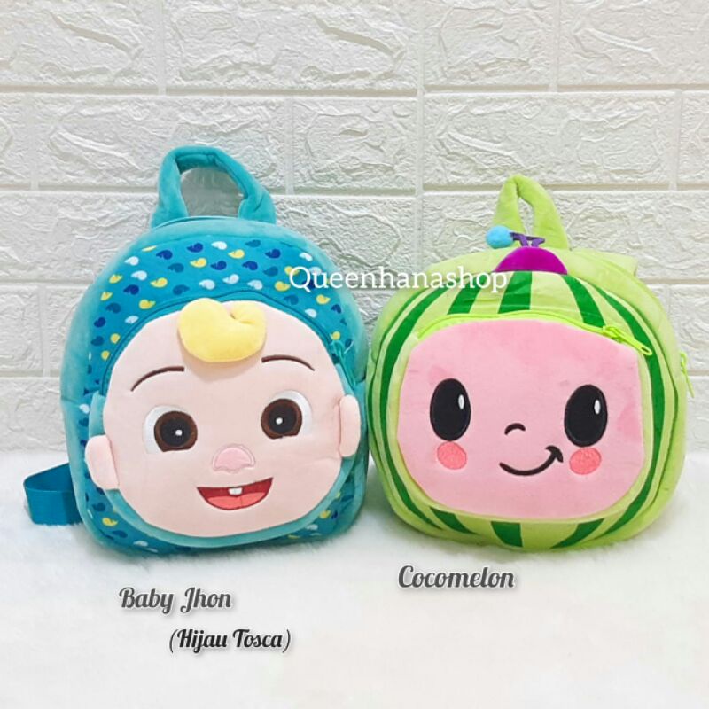 New Tas Ransel Boneka Anak Cocomelon Bagpack Depan Resleting MY