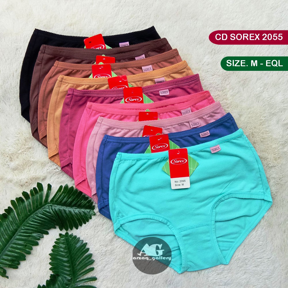 3 Pcs - Sorex Cd Basic Maxi 2055 | Celana Dalam Wanita Sorex Renda Jahit Belakang | Pakaian Dalam Wanita | Celana Dalam | Kancut Wanita