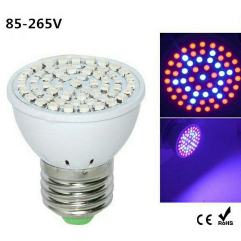 Full Spectrum LED Grow Light E27 60LED Hydroponic