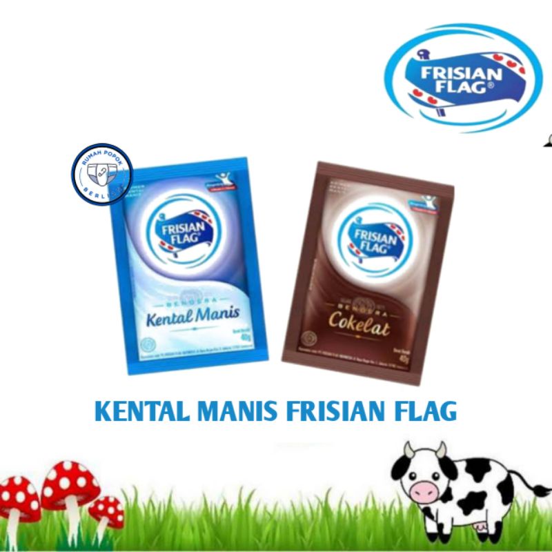 

FRISIAN FLAG Kental Manis Bendera Putih Cokelat Sachet 40 gr