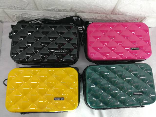 koper mini koper bag import selempang motif kotak