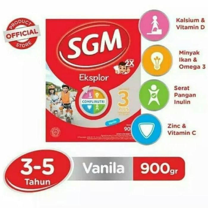 

SGM 3 PLUS VANILA MADU 900 Gram