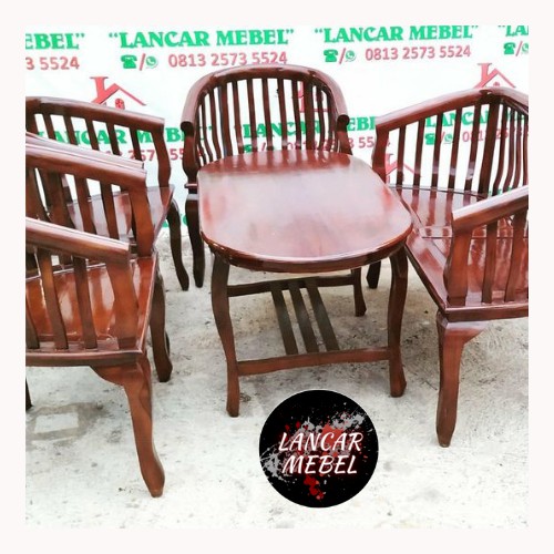 Kursi Betawi Bangku Panjang Minimalis Jati