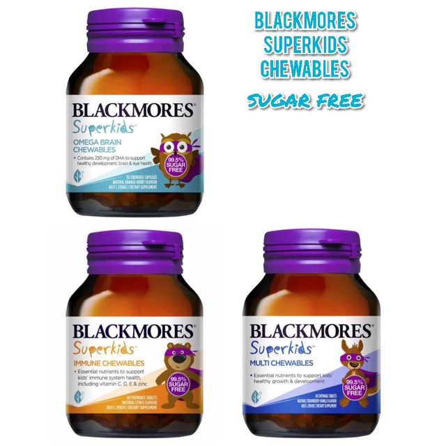 Blackmores Superkids Chewables Omega Brain - Multi - Immune