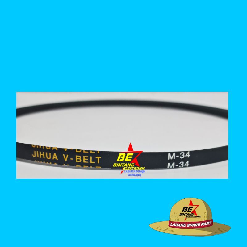 VBELT M34 V-BELT MESIN CUCI M-34 V BELT M 34 VAN BELT 820 [Bisa COD]