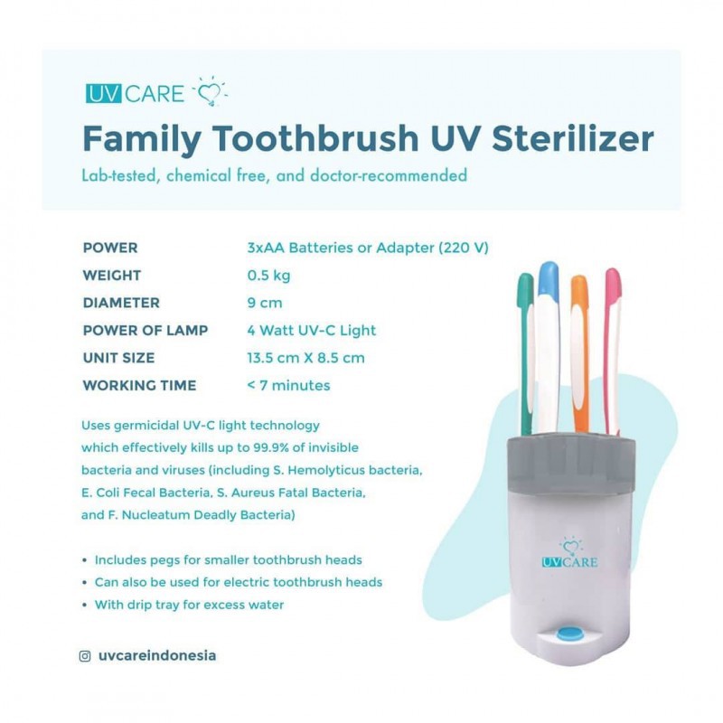 UV Care Family Toothbrush Sterilizer