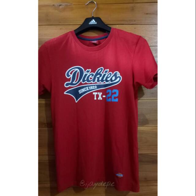 kaos tee shirts dickies original branded kekinian gaul keren murah ori merah
size S-medium