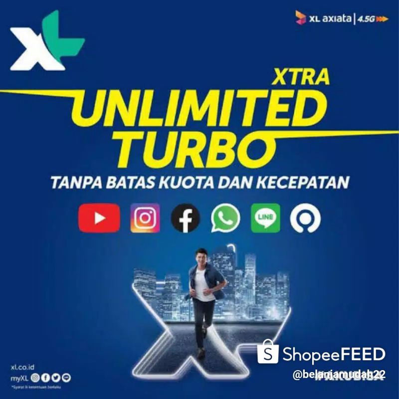 INJECT XL xtra combo lite 24 jam turbo / kuota murah / XL axiata