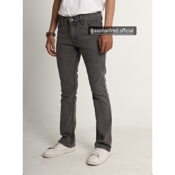 Jeans Semi Cutbray Pria Bahan Strech orlen denim