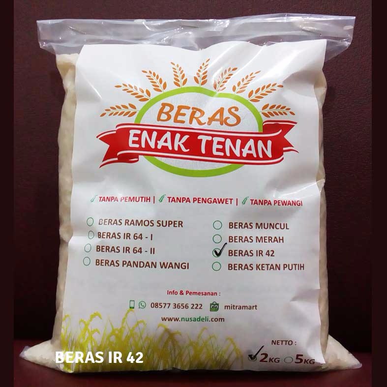 Beras Ir 42 Beras Pera Cap Enak Tenan 5 Kg Indonesia