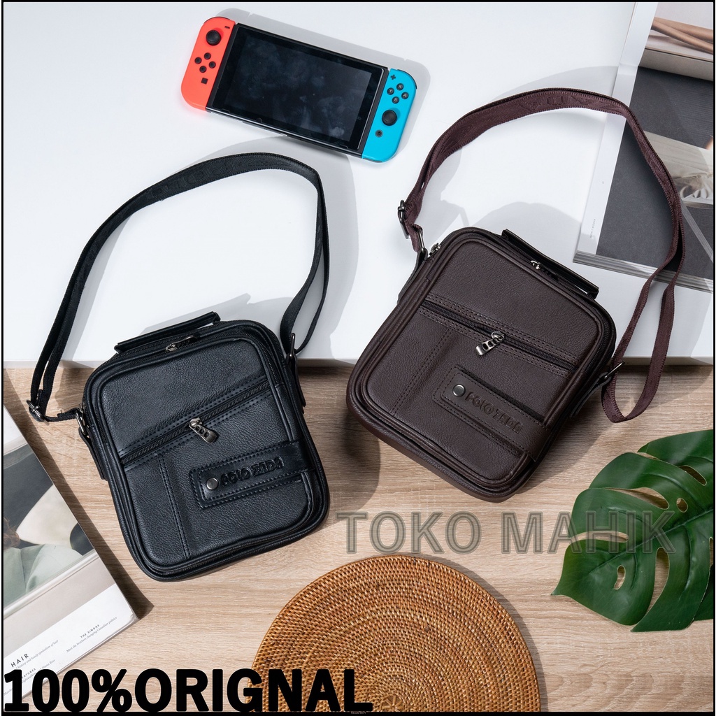 Tas Pria KULIT PU / Tas Selempang Import _TAS Fashion kekinian 100%ORIGINAL