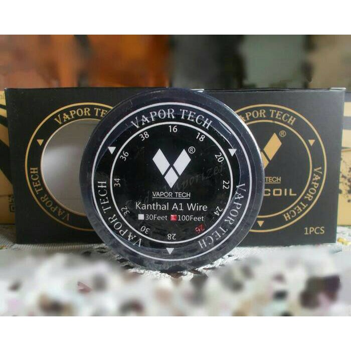 khantal VAPORTECH A1 24awg / 26awg 100feet - vaportech A1 24 dan atau 26 awg authentic 100%