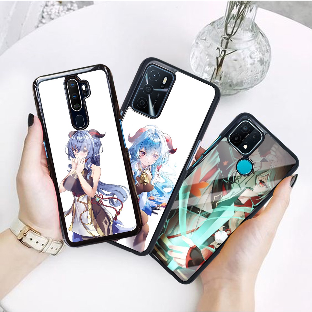 (OS13) Case Glossy Kilau Oppo A15 A15S A16 A52 A53 A54 A31 A9 A91 A92 A5 A9 2020 - Casing Hp Anime G