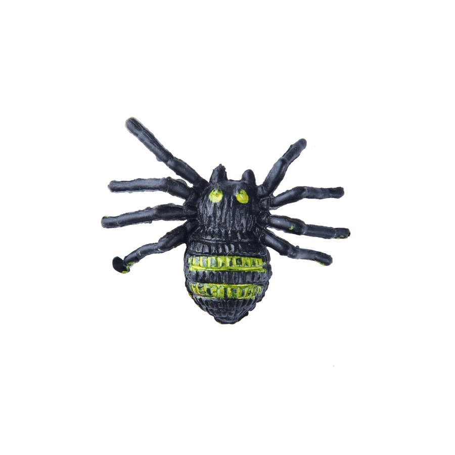 LABE laba-laba belang mini spider mainan gag prank toy squishy karet