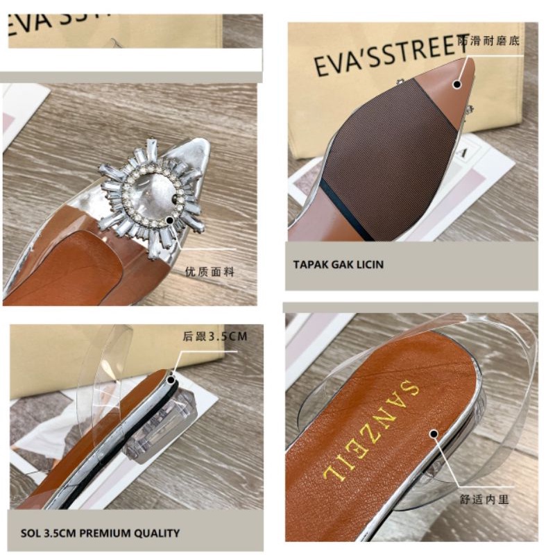 SANZEIL Crystal Flat Shoes 0004