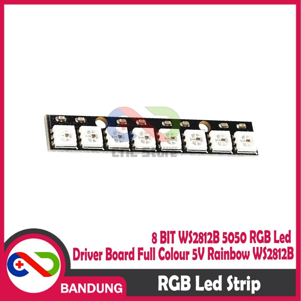 8 BIT WS2812B 5050 RGB LED DRIVER BOARD FULL COLOR 5V RAINBOW WS2812B