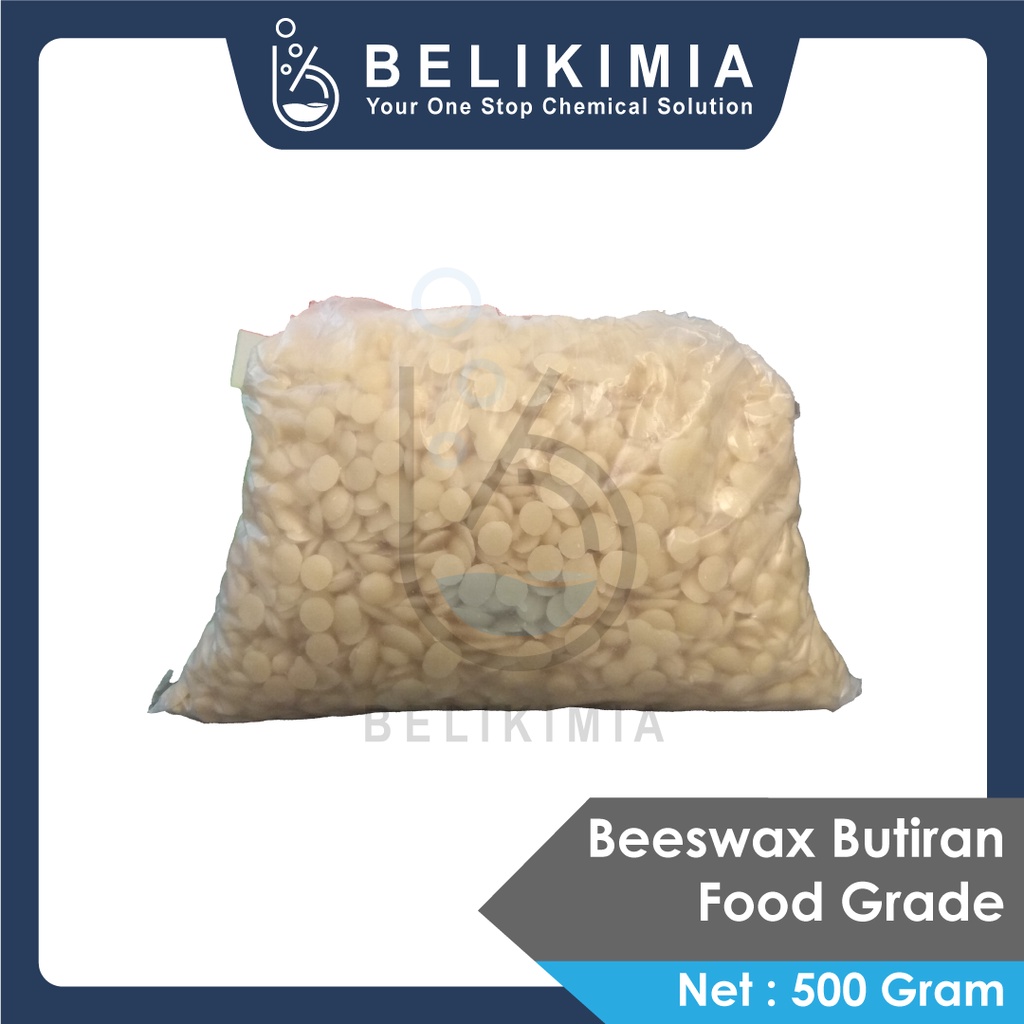 Beeswax Organik Butiran - Lilin Lebah Cosmetic Grade - 500 Gram
