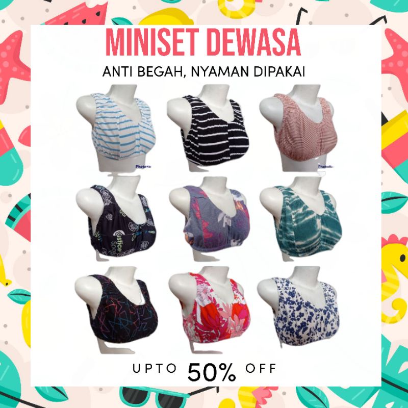 COD 6PCS MINISET JUMBO XXL /MINISET MOTIF DEWASA LD 110-120 cm /PAKAIAN DALAM WANITA