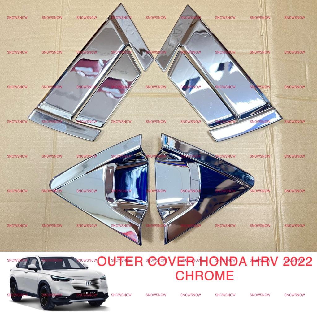 Paket Outer Handle Belakang Cover Honda HRV 2022 UP Hitam Chrome