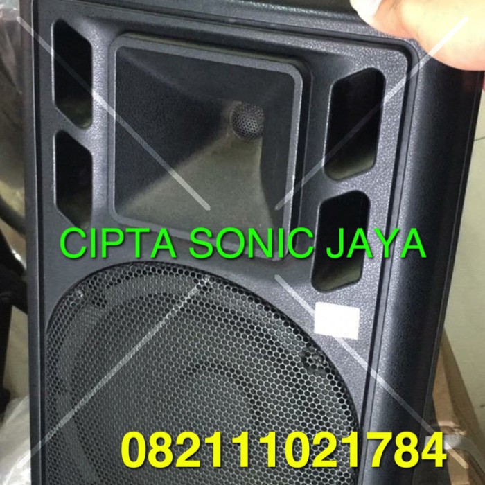 (JUAL 2 BUAH) box speaker monitor fiber plastik 8 inch model huper atau mackie