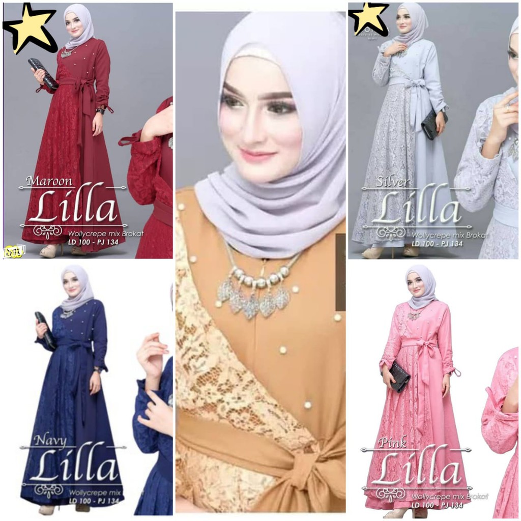 Lilla dres/BROKAT