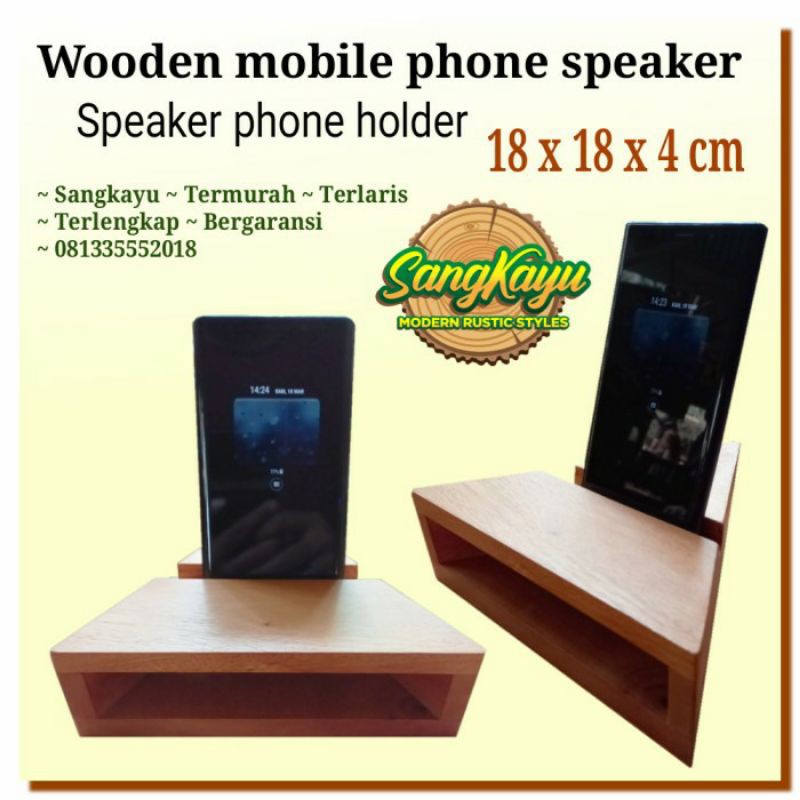 Speaker phone holder wooden bkn speaker bluetooth phone speaker