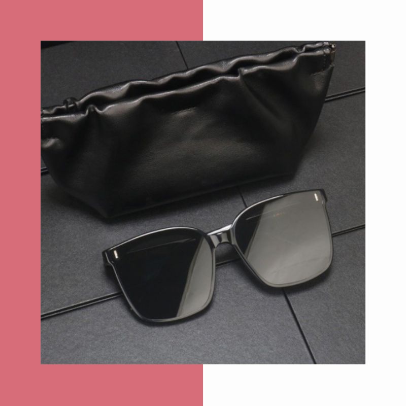 KACAMATA KOTAK HITAM KOREAN FASHION SUNGLASSESS WANITA PRIA / KACAMATA HITAM KOREA