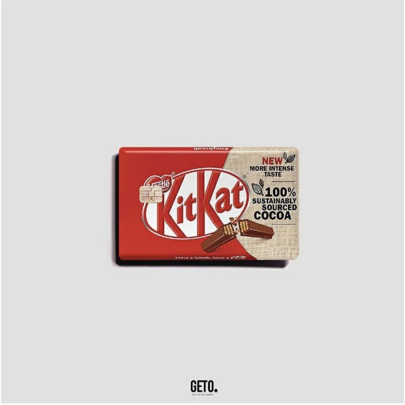 KITKAT / DEBIT CARD STICKER BALI / GETO CARDS BALI